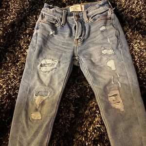 Abercrombie Kids taper fit distressed jeans boys